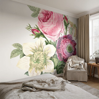 Peel and stick wallpaper mural Flower bouquet
