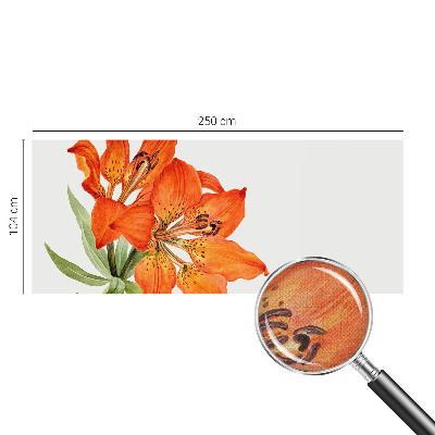 Stick-on wall mural Orange lily