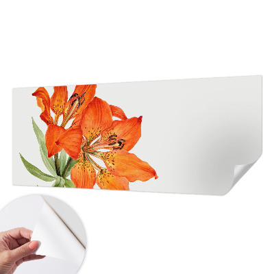 Stick-on wall mural Orange lily