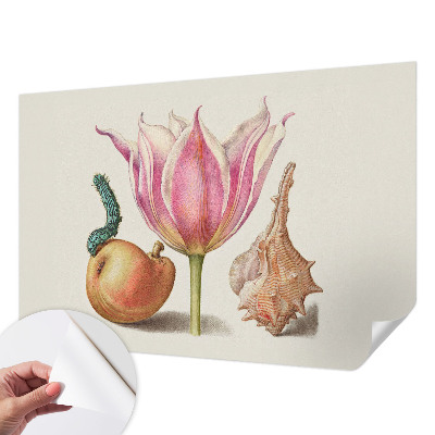 Removable wall mural with the 