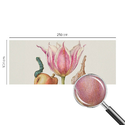 Removable wall mural with the 