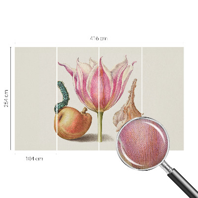 Removable wall mural with the 