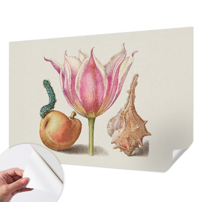 Removable wall mural with the 