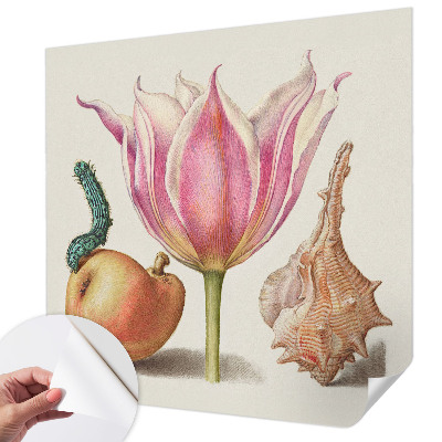 Removable wall mural with the 