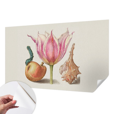 Removable wall mural with the 