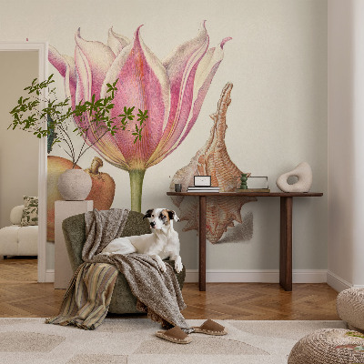 Removable wall mural with the 