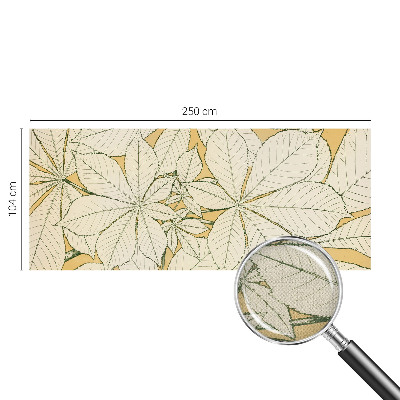 Peel and stick wall mural for living room Chestnut leaves