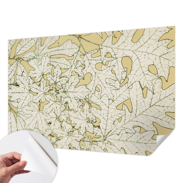 Removable wall mural wallpaper Tree leaves
