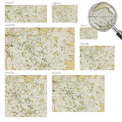 Removable wall mural wallpaper Tree leaves