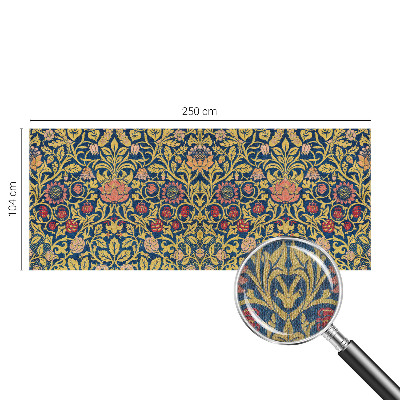 Peel and stick wall mural for bedroom with a floral pattern
