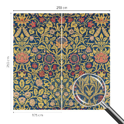 Peel and stick wall mural for bedroom Floral pattern