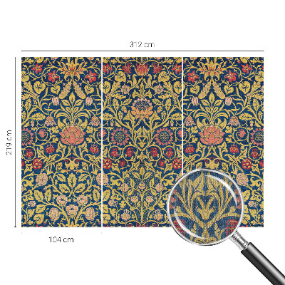 Peel and stick wall mural for bedroom Floral pattern