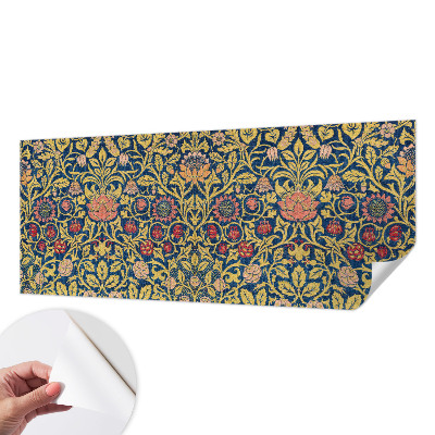 Peel and stick wall mural for bedroom with a floral pattern