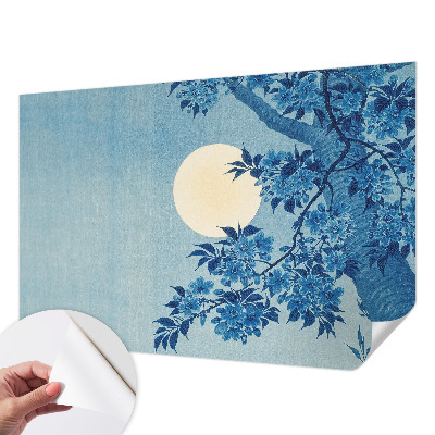 Peel and stick wall mural for kids' room Flower Moon
