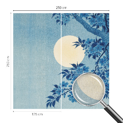 Peel and stick wall mural for kids' room Flower Moon