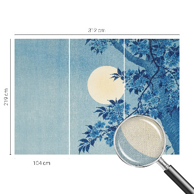 Peel and stick wall mural for kids' room Flower Moon