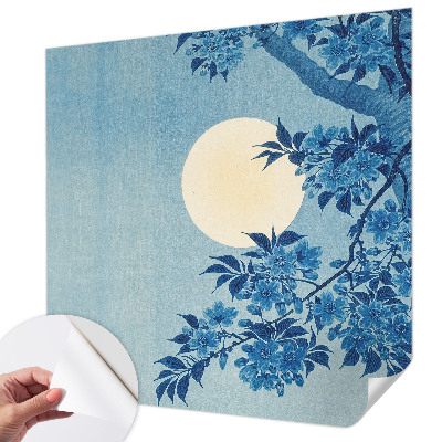 Peel and stick wall mural for kids' room Flower Moon
