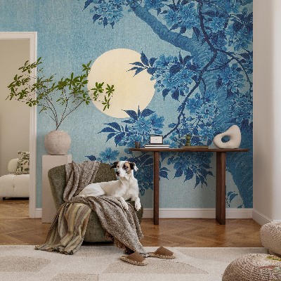 Peel and stick wall mural for kids' room Flower Moon