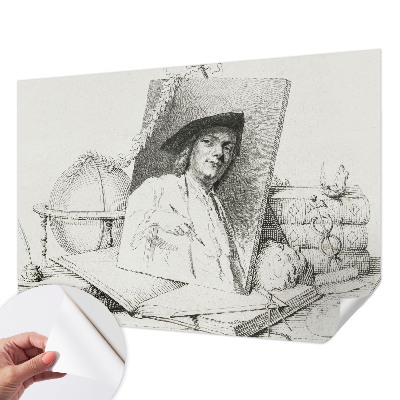 3D photo wallpaper mural artistic portrait design
