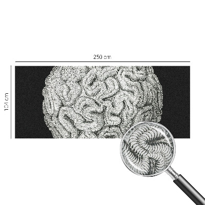 3D wall mural Spherical structure