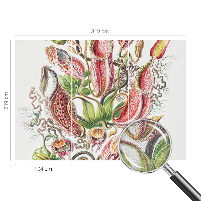 Children's wall mural Plant details