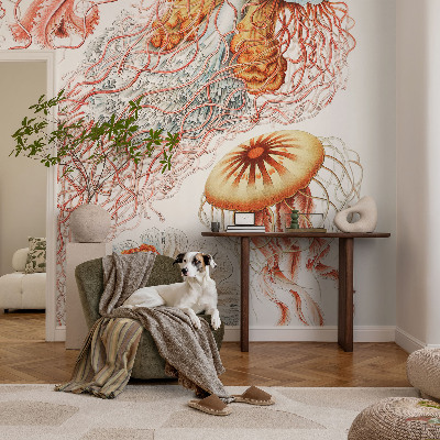 Peel and stick wall mural Fancy jellyfish