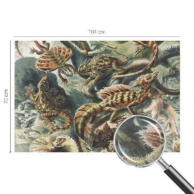 Baby room wall mural Exotic reptiles