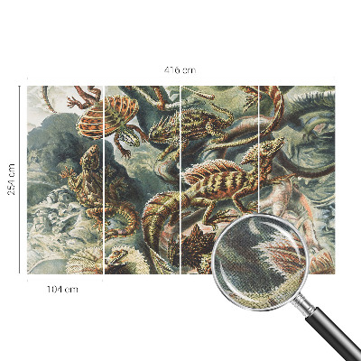 Baby room wall mural Exotic reptiles