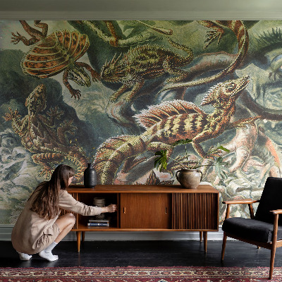 Baby room wall mural Exotic reptiles