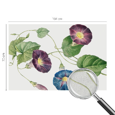 Peel and stick wallpaper mural with a floristic elegance design