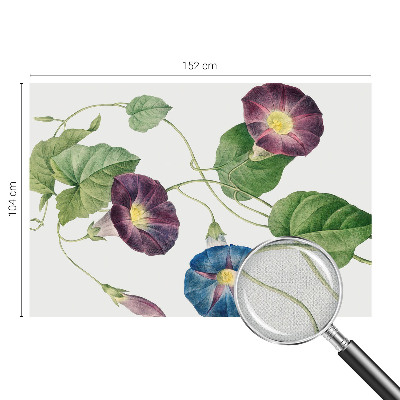 Peel and stick wallpaper mural with a floristic elegance design