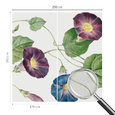 Peel and stick wallpaper mural with a floristic elegance design