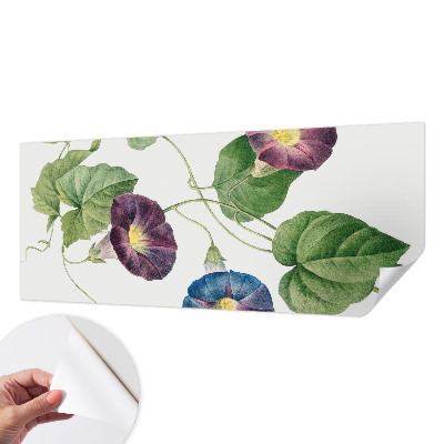 Peel and stick wallpaper mural with a floristic elegance design