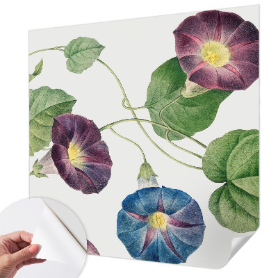 Peel and stick wallpaper mural with a floristic elegance design