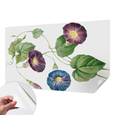 Peel and stick wallpaper mural with a floristic elegance design
