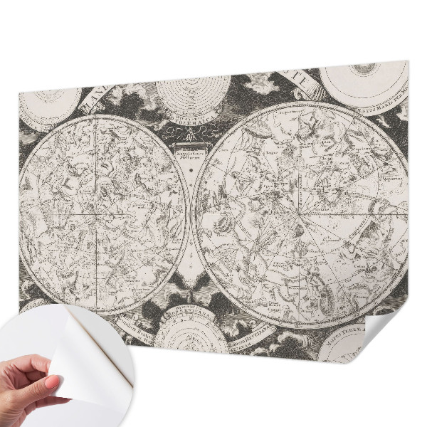 Removable wall mural wallpaper Star map