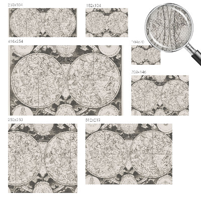 Removable wall mural wallpaper with a star map design