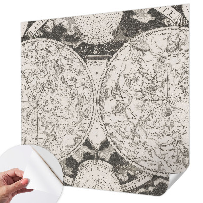 Removable wall mural wallpaper Star map