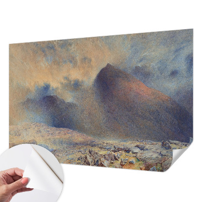 Peel and stick wall mural for bedroom Mountain landscape