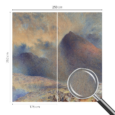 Peel and stick wall mural for bedroom Mountain landscape