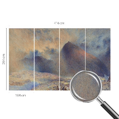 Peel and stick wall mural for bedroom Mountain landscape