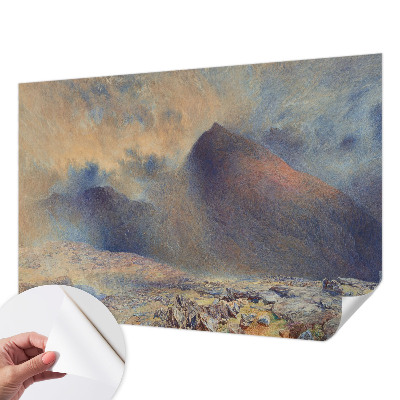 Peel and stick wall mural for bedroom Mountain landscape