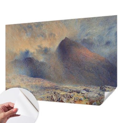 Peel and stick wall mural for bedroom Mountain landscape