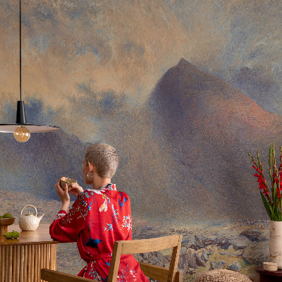 Peel and stick wall mural for bedroom Mountain landscape
