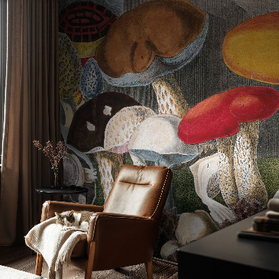 Nursery wall mural Botanical mushrooms