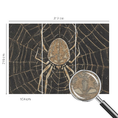 Children's wall mural Spider's web