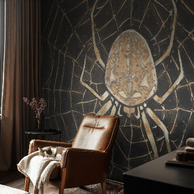 Children's wall mural Spider's web