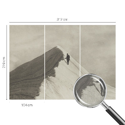 Baby room wall mural Lone climber