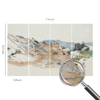 Removable wall mural Rock landscape
