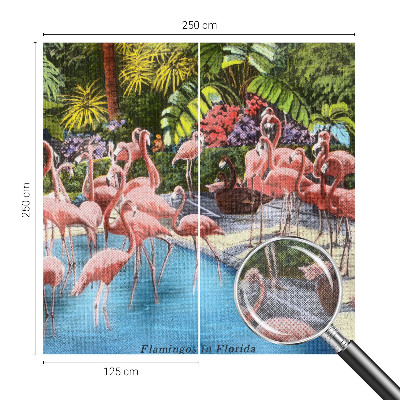 Stick-on wall mural with an exotic scene